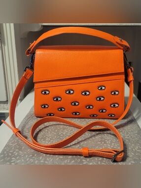 Min & Mon Anastasio Mini Orange Crossbody Bag
